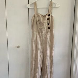 Cream jumpsuit